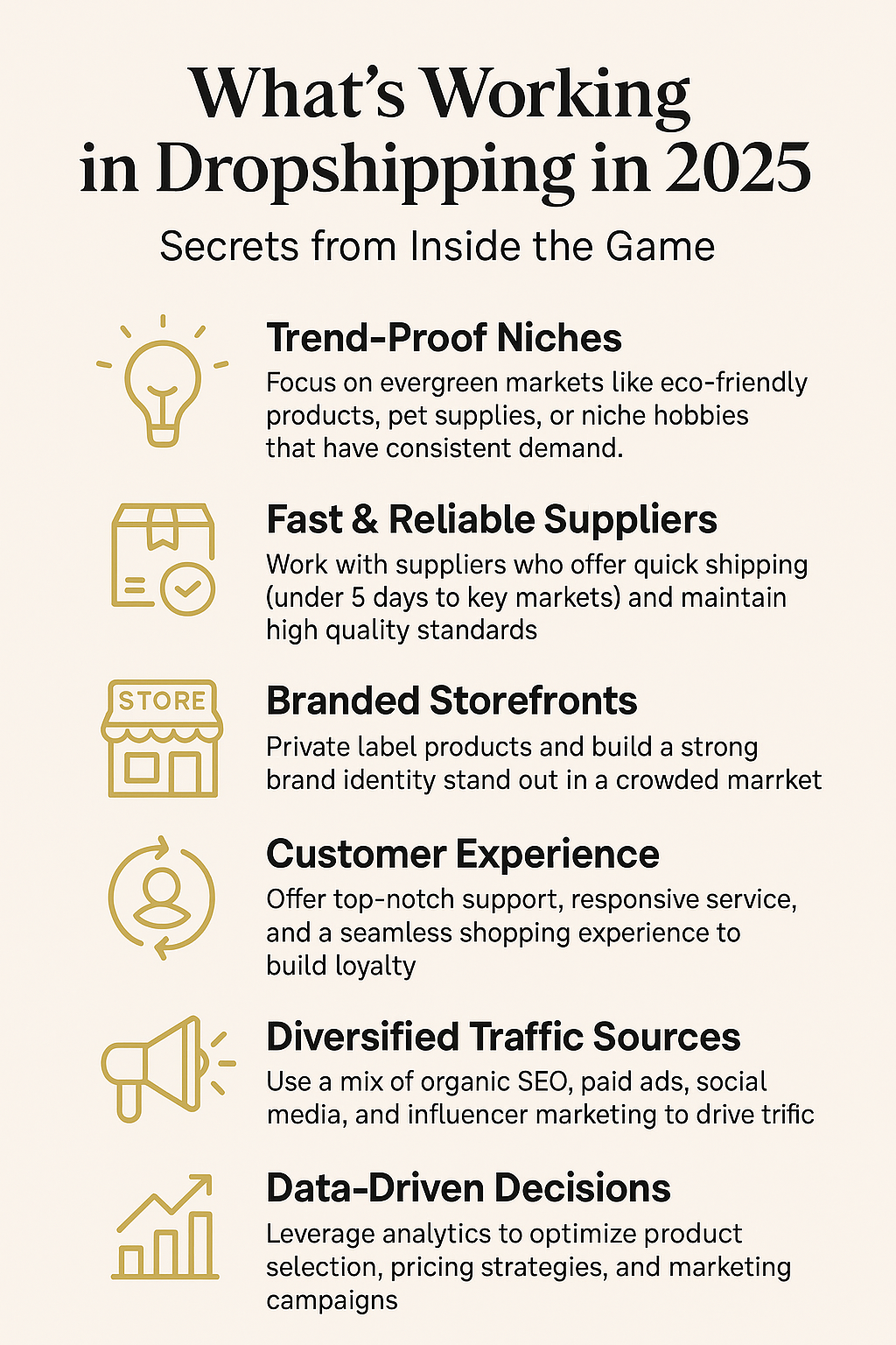 Dropshipping in 2025 Infographic